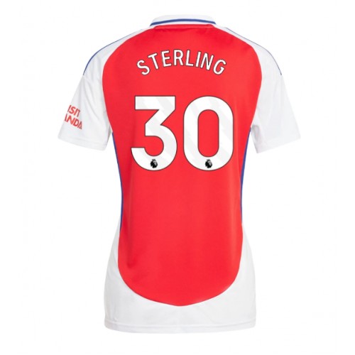 Fotballdrakt Dame Arsenal Raheem Sterling #30 Hjemmedrakt 2024-25 Kortermet